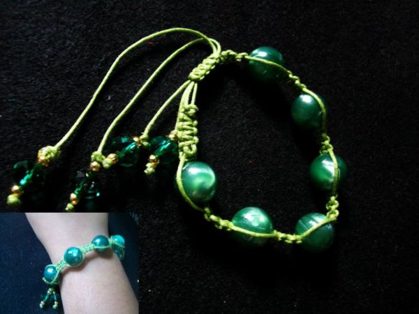 Pulseira shamaba verde